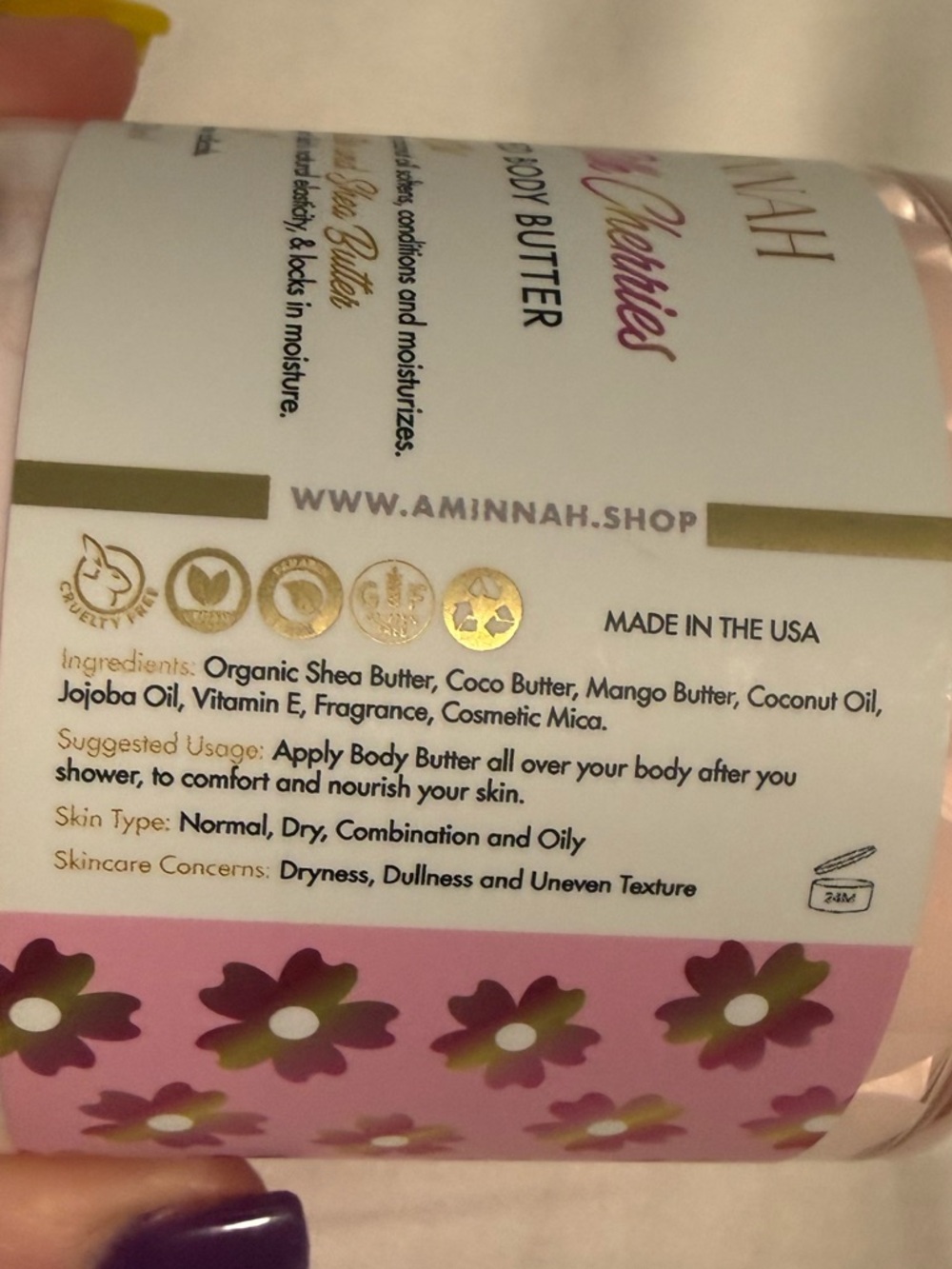AMINNAH Silk Cherries Whipped Body Butter! 🍒 - Picture 2 of 5